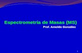 Prof. Arnoldo González 1. Aspectos teóricos 2 Molécula Electrón Alta energía Ion Molecular.