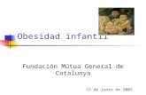 Obesidad infantil Fundación Mútua General de Catalunya 15 de junio de 2005.