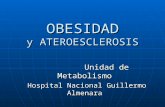 OBESIDAD y ATEROESCLEROSIS Unidad de Metabolismo Unidad de Metabolismo Hospital Nacional Guillermo Almenara Hospital Nacional Guillermo Almenara.