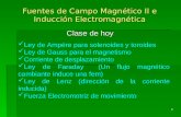 1 Fuentes de Campo Magnético II e Inducción Electromagnética Clase de hoy Ley de Ampére para solenoides y toroides Ley de Gauss para el magnetismo Corriente.
