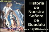 Historia de Nuestra Señora de Guadalupe y el Indio Juan Diego Historia de Nuestra Señora de Guadalupe y el Indio Juan Diego Fiesta: 12 de diciembre. Historia.