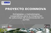 PROYECTO ECOINNOVA Estrategias y metodologías cooperativas para la integración de soluciones de ecoinnovación en pymes.