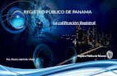 REGISTRO PÚBLICO DE PANAMA La calificación Registral Por: Rocio Abril de Vidal.