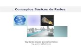 Conceptos Básicos de Redes. Ing. Carlos Manuel Guerrero Jiménez Ing_guerreroj@yahoo.es.