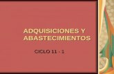 ADQUISICIONES Y ABASTECIMIENTOS CICLO 11 - 1. UNIDAD 4 SELECCIÓN, CONTROL Y RELACION CON LOS PROVEEDORES.
