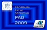 I parte: PRESENTACIÓN Referente para la Elaboración del PAO 2009 El Plan de Desarrollo Institucional (PDI) 2006- 2010 es el documento referencial que.