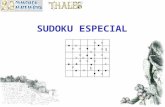 Solución Menú SUDOKU ESPECIAL En casa de mi amigo Pascalín me han propuesto una variedad del juego de sudoku. Se trata de colocar los número del 1 al.