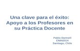 Una clave para el éxito: Apoyo a los Profesores en su Práctica Docente Pablo Dartnell ENIN2014 Santiago, Chile.