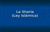 La Sharia (Ley Islámica) La Sharia (Ley Islámica).