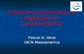 Impactos ambientales y migración en Centroamérica Pascal O. Girot UICN Mesoamerica.