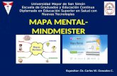 MAPA MENTAL-MINDMEISTER Expositor: Dr. Carlos W. Gonzales C. Universidad Mayor de San Simón Escuela de Graduados y Educación Continua Diplomado en Educación.