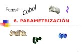 1 6. PARAMETRIZACIÓN. 2 Parametrización La parametrización permite realizar una abstracción de la identidad de varios ejemplos de los datos Los valores.