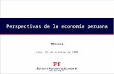 Www.ipe.org.pe Perspectivas de la economía peruana Métrica Lima, 02 de octubre de 2008.