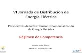VI Jornada de Distribución de Energía Eléctrica Perspectivas de la Distribución y Comercialización de Energía Eléctrica Régimen de Competencia Carmenza.
