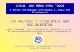 CHILE, UNA MESA PARA TODOS A través del Diálogo construimos el Chile del Bicentenario LOS VALORES Y PRINCIPIOS QUE NOS ORIENTAN COMITÉ PERMANENTE DE LA.