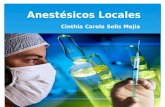 Anestésicos Locales Cinthia Carola Solis Mejia. Definición Mecanismo de acción Farmacodinamia FarmacocinéticaUso clínicoToxicidad Contenido.