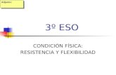 3º ESO CONDICIÓN FÍSICA: RESISTENCIA Y FLEXIBILIDAD Adjunto: