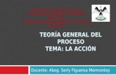 TEORÍA GENERAL DEL PROCESO TEMA: LA ACCIÓN Docente: Abog. Serly Figueroa Mormontoy Universidad Andina del Cusco FACULTAD DE DERECHO Y CIENCIAS POLÍTICAS.
