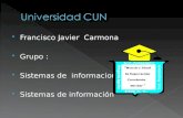 Francisco Javier Carmona  Grupo :  Sistemas de informacion  Sistemas de información.