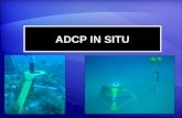 ADCP IN SITU. Características ADCP IN SITU ADCP IN SITU es usado para procesar datos producidos por correntómetros perfiladores: Mediciones de presión.