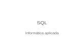 SQL Informática aplicada. Contenido Definición de datos Estructura básica de consultas Operaciones con conjuntos Funciones de agregación Valores nulos.
