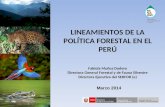 LINEAMIENTOS DE LA POLÍTICA FORESTAL EN EL PERÚ Fabiola Muñoz Dodero Directora General Forestal y de Fauna Silvestre Directora Ejecutiva del SERFOR (e)
