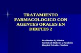 TRATAMIENTO FARMACOLOGICO CON AGENTES ORALES EN DIBETES 2 Dra Benitez R, Mónica Servicio de Diabetes y Nutrición Hospital Privado- Córdoba.