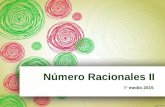 Número Racionales II I° medio 2015. Operatoria con números racionales.