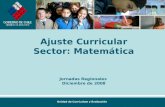 Unidad de Currículum y Evaluación Ajuste Curricular Sector: Matemática Jornadas Regionales Diciembre de 2008.