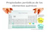 Propiedades periódicas de los elementos químicos.