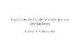 Equilibrio de Hardy-Weinberg y sus desviaciones Carlos Y Valenzuela.