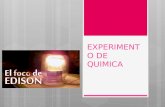 EXPERIMENTO DE QUIMICA. Objetivo del Experimento Hacer una lámpara casera y entender el principio de la física que rige su funcionamiento. Materiales.