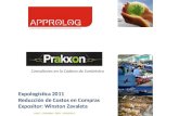 Consultores en la Cadena de Suministro CHILE | COLOMBIA | PERU | VENEZUELA Expologística 2011 Reducción de Costos en Compras Expositor: Winston Zavaleta.