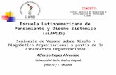Escuela Latinoamericana de Pensamiento y Diseño Sistémico (ELAPDIS) Alfonso Reyes Alvarado Universidad de los Andes, Bogotá Julio 10 y 11 de 2008 CENDITEL.