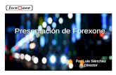 Presentación de Forexone Por Luis Sánchez Director.