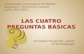 Fernández Fernández, Leonor 5º de Pedagogía Universidad Complutense de Madrid Asignatura: Orientación Laboral Curso 2011/2012.