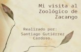 Mi visita al Zoológico de Zacango Realizado por: Santiago Gutiérrez Cardoso.