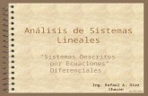 Análisis de Sistemas Lineales “Sistemas Descritos por Ecuaciones Diferenciales” Ing. Rafael A. Díaz Chacón ASL/RAD/2001.