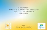 Seminario: Minería y Recursos Hídricos 25al 27 de Octubre Marbella Red Puna Sustentable.