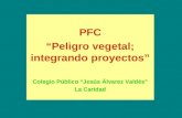 PFC “Peligro vegetal; integrando proyectos” Colegio Público “Jesús Álvarez Valdés” La Caridad.