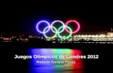 Juegos Olímpicos de Londres 2012 Roberto Soriano Funes.