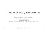 TrujilloMaterial Examen 2 Personalidad y Emociones 1 Personalidad y Emociones Prof. Ana Delia Trujillo-Jiménez Univ. Interamericana de PR Recinto de Fajardo.
