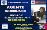 AGENTEINMOBILIARIOAGENTEINMOBILIARIO CURSO ESPECIALIZACIÓN MÓDULO V: TÉCNICA DE VENTAS Y NEGOCIACIÓN.