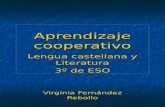 Aprendizaje cooperativo Lengua castellana y Literatura 3º de ESO Virginia Fernández Rebollo.