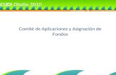Comité de Aplicaciones y Asignación de Fondos CUDI Otoño 2010.