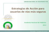 Estrategias de Acción para usuarios de vías más seguras Academia Nacional de Medicina 2013.