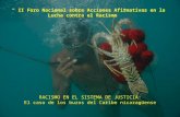 “ II Foro Nacional sobre Acciones Afirmativas en la Lucha contra el Racismo ” RACISMO EN EL SISTEMA DE JUSTICIA: El caso de los buzos del Caribe nicaragüense.