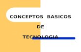 CONCEPTOS BASICOS DE TECNOLOGIA. Contenido 1. La tecnología 1.1Conceptos básicos: los artefactos, los procesos, los sistemas 2. La tecnología: múltiples.