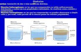 Disoluciones Mezclas: Asociación de dos o más sustancias distintas. Mezclas heterogéneas: en las que sus componentes no están uniformemente distribuidos.