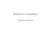 Números complejos Álgebra Superior. Definición Los números complejos aparecen como solución de algunas ecuaciones cuadráticas. En general, cualquier ecuación.
